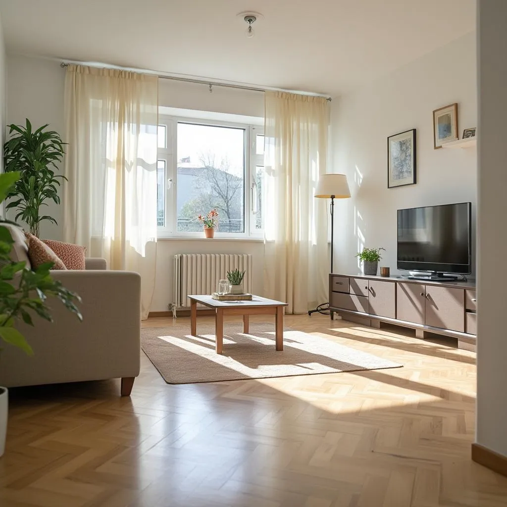 Dezinfikovaná obývacia izba po chrípke